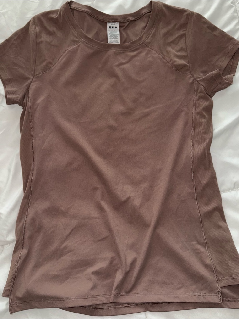 RBX Mocha color Short Sleeve Active Tee